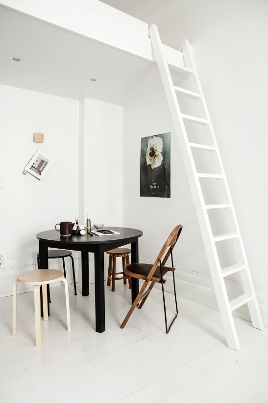 Luntmakargatan linnea salmen anna malmberg dahl by dahl black table loft ladder white wood fantastic frank